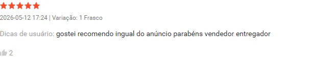 Avaliação na Shopee recomendando o produto